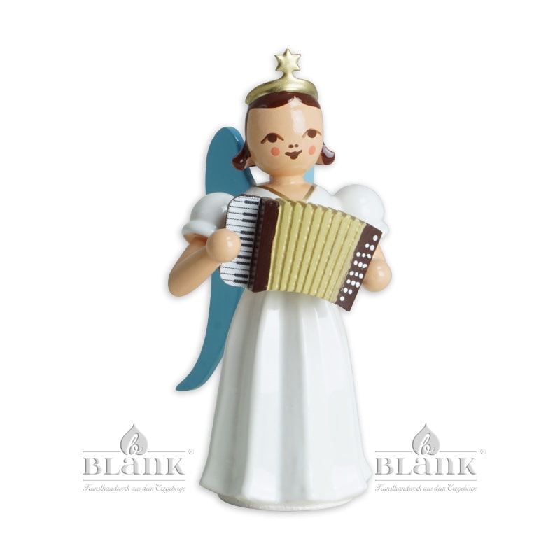 Blank - Langrockengel farbig mit Akkordeon