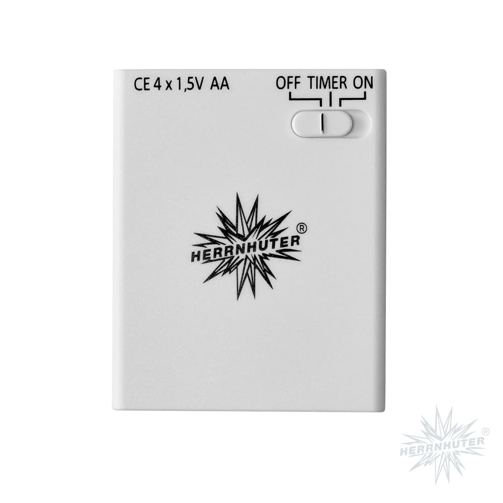 Batteriehalter für Original Herrnhuter Stern (ø 8 und 13 cm) für innen mit Timer