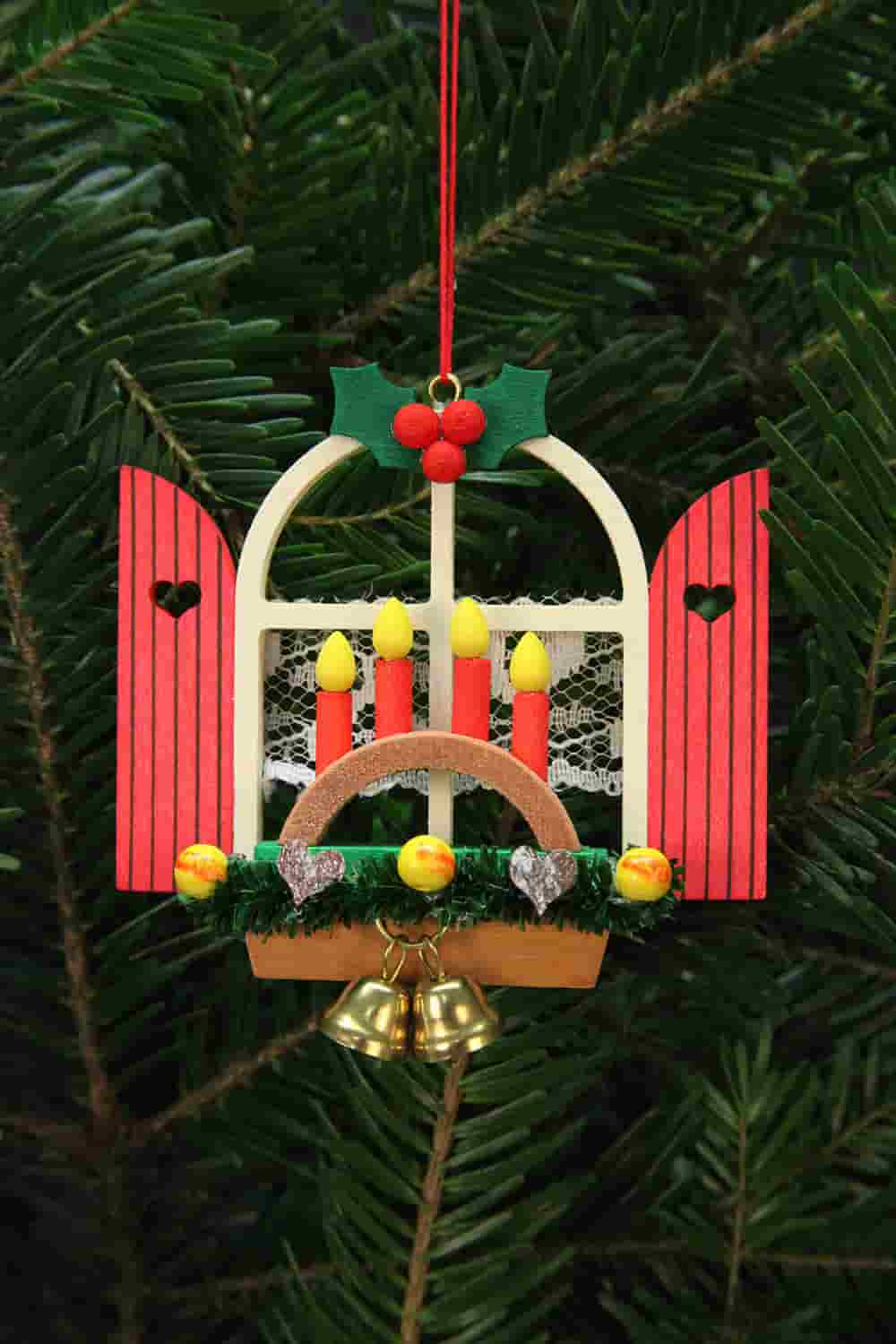 Baumbehang Adventsfenster mit Schwibbogen - Auslaufartikel