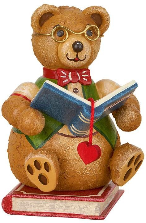 Hubrig - Hubiduu Teddy mit Herz - Bücherwurm