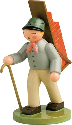 Handwerker - Ziegelträger mit Kiepe