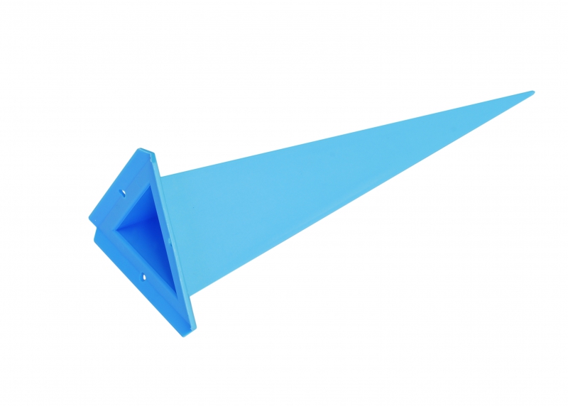 Ersatz-Zacke dreieckig für Herrnhuter Sterne aus Kunststoff 68 cm (A7) blau