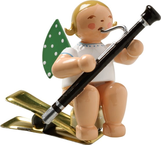 Engel mit Fagott auf Klemme