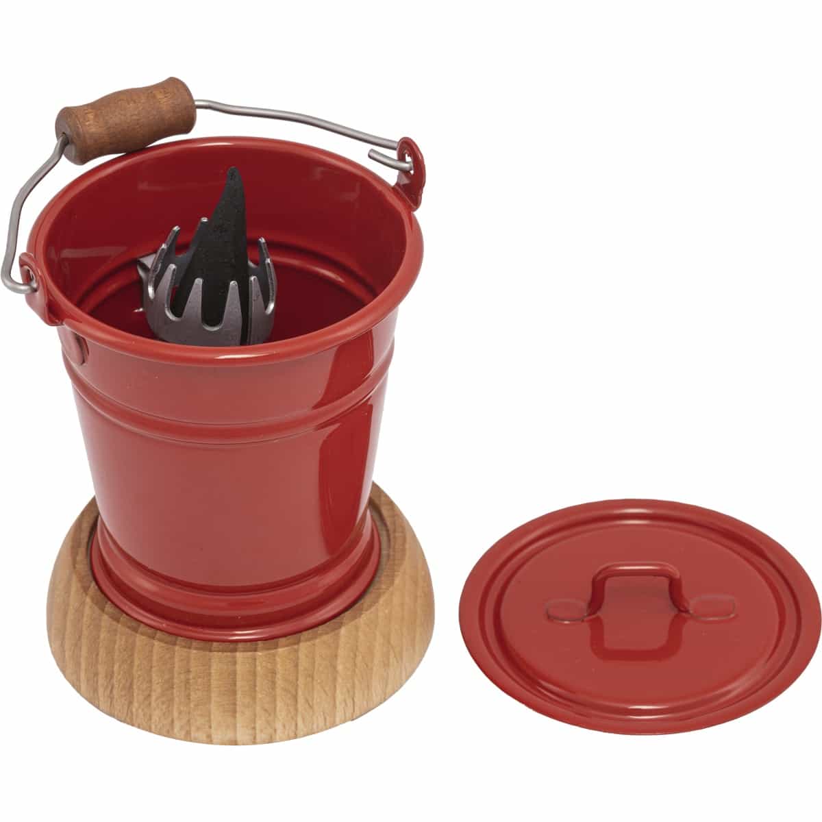 Räuchereimer - Der Puristische - rot