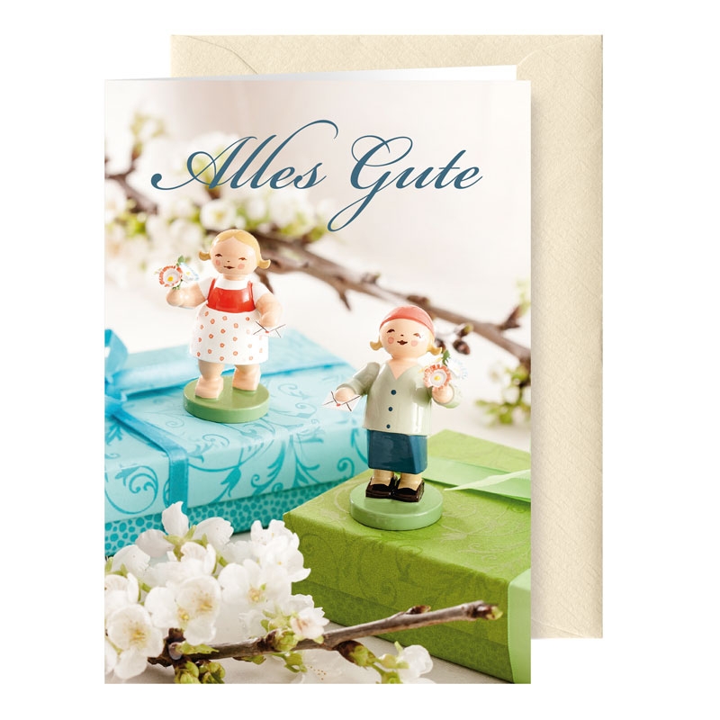 Grußkarte Geburtstag mit Briefumschlag