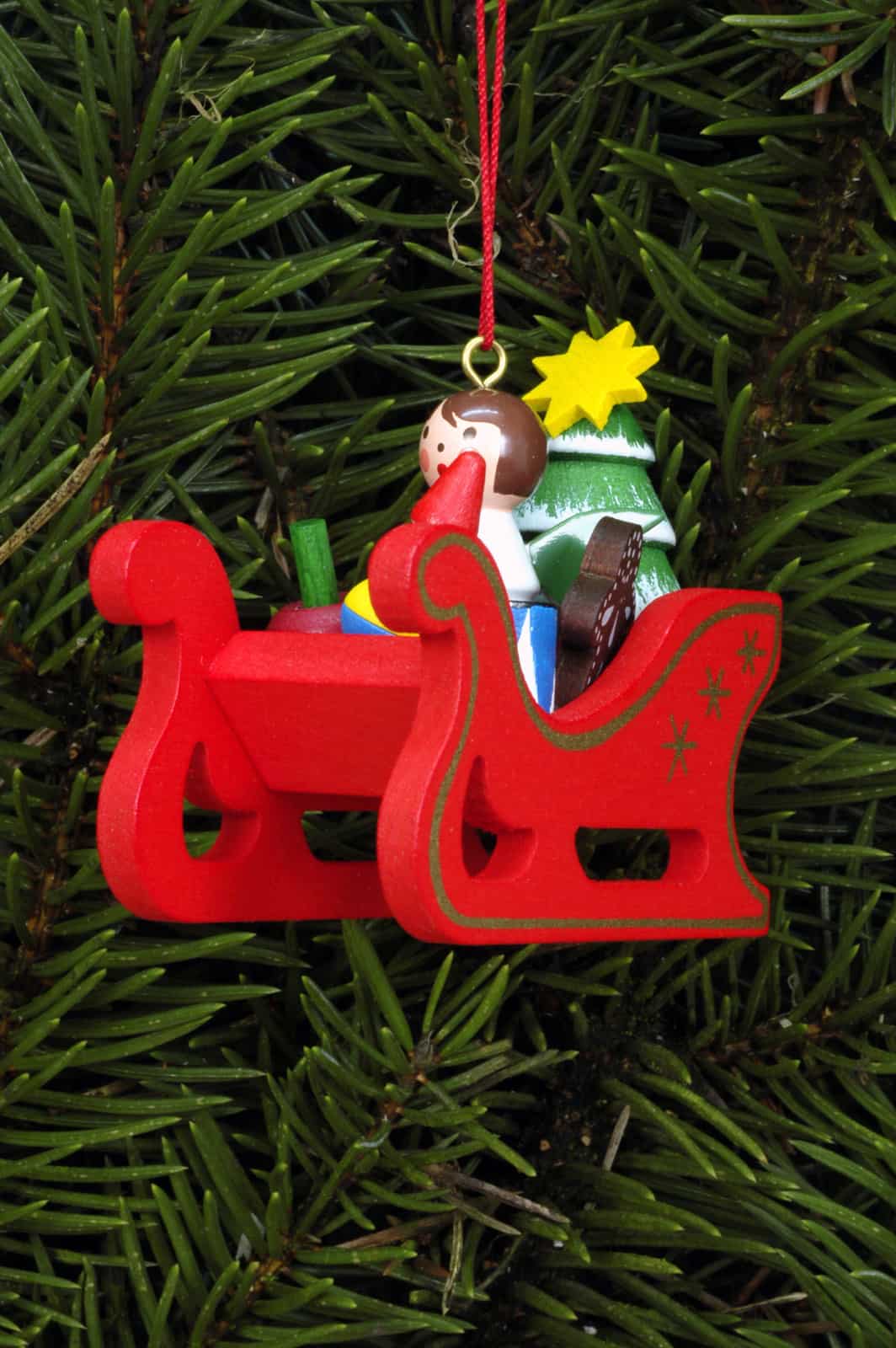 Baumbehang Weihnachtsschlitten - Auslaufartikel