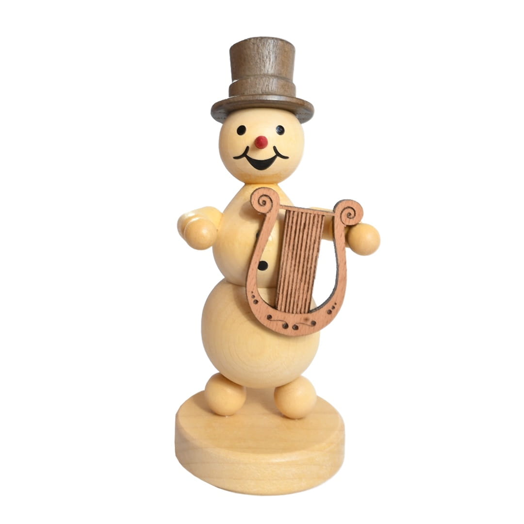 Schneemannmusikant mit Lyra