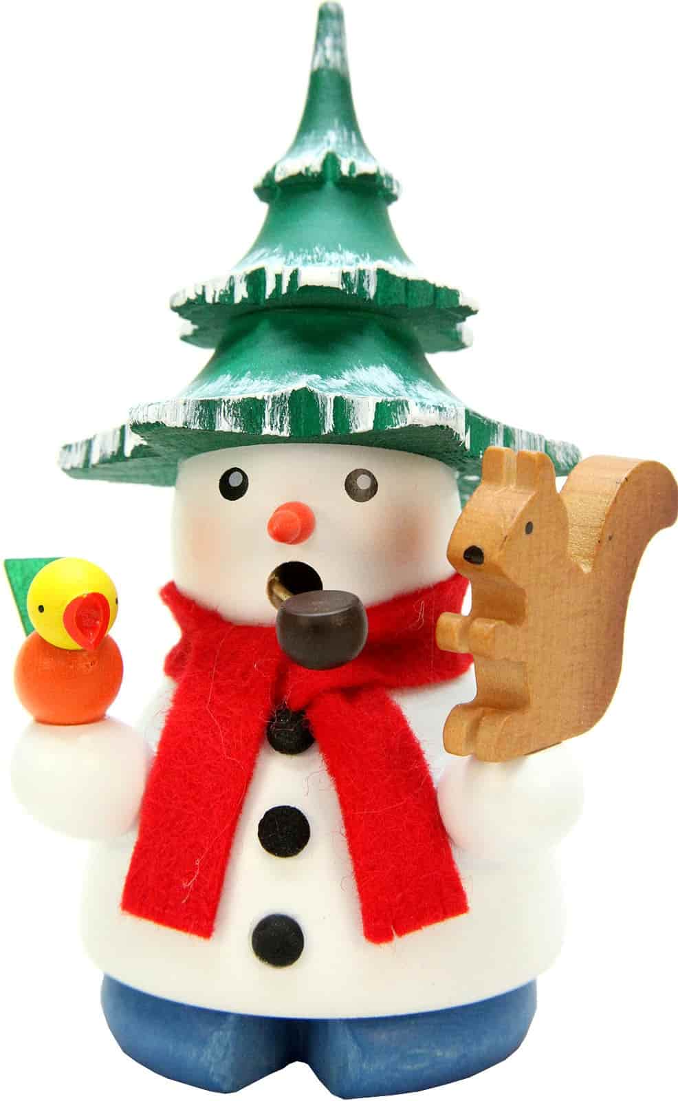 Räuchermann Schneemann mit Baum - Auslaufartikel