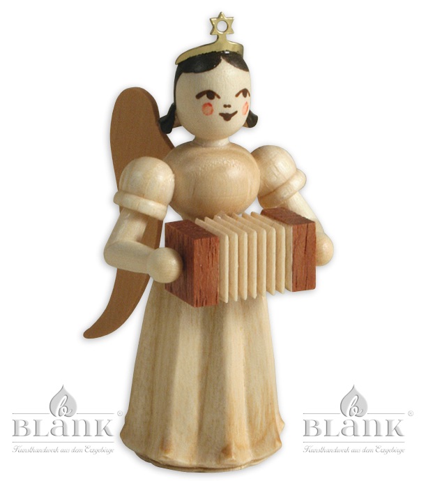 Blank - Faltenlangrockengel mit Harmonika