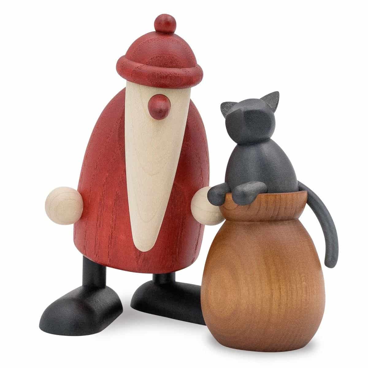 Weihnachtsmann mit Adventskranz