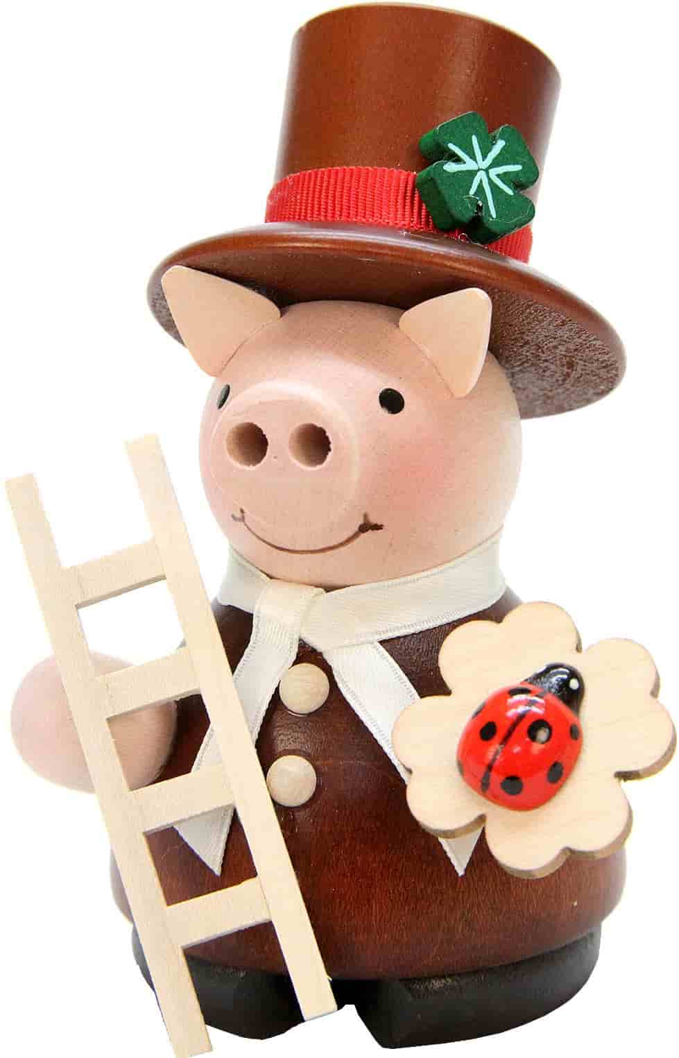 Räuchermann Glücksschweinchen Kaminfeger - Auslaufartikel