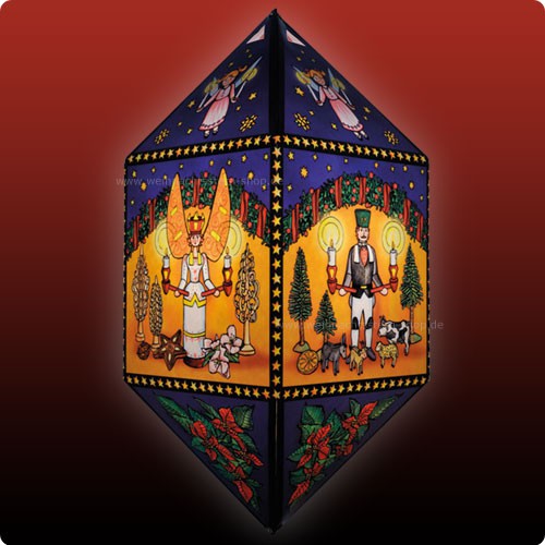 Annaberger Weihnachtslaterne "Engel & Bergmann II"