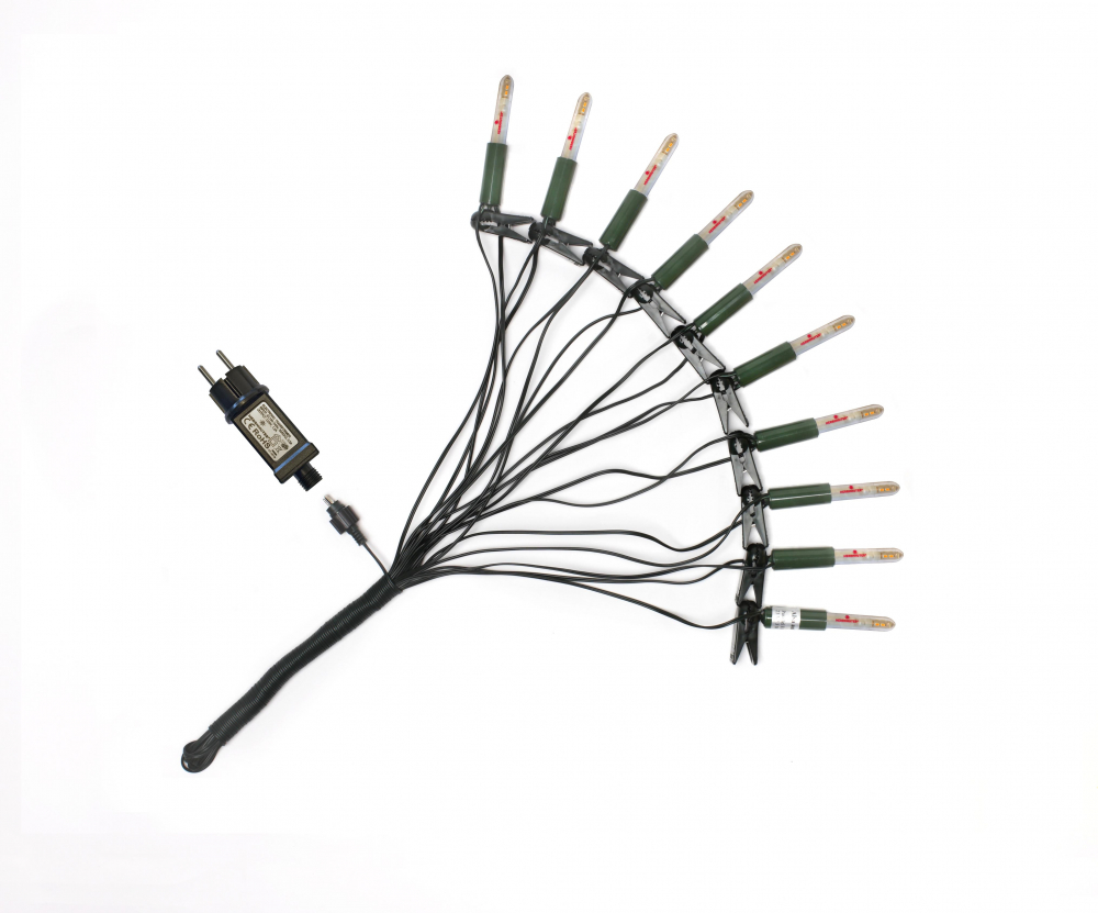 Ersatz-Lichterkette mit Trafo für Herrnhuter Sternenketten (A1s) inkl. LEDs