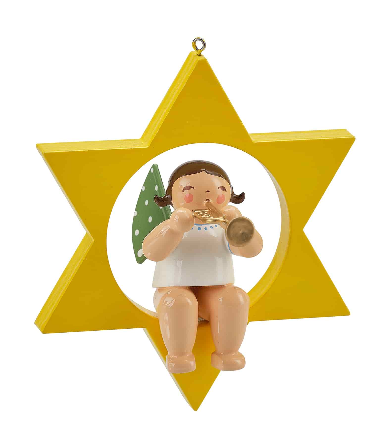 Engel mit Trompete im Stern