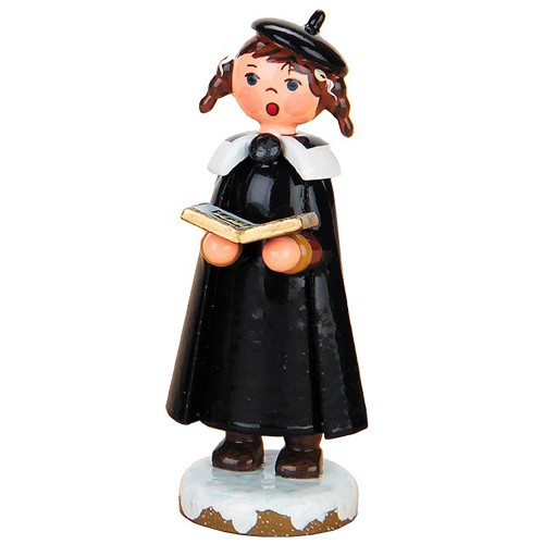 Hubrig - Winterkinder Kurrendemädchen mit Buch und Zopf