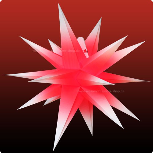 Annaberger Faltstern No. 7 ø 70 cm rot-weiß