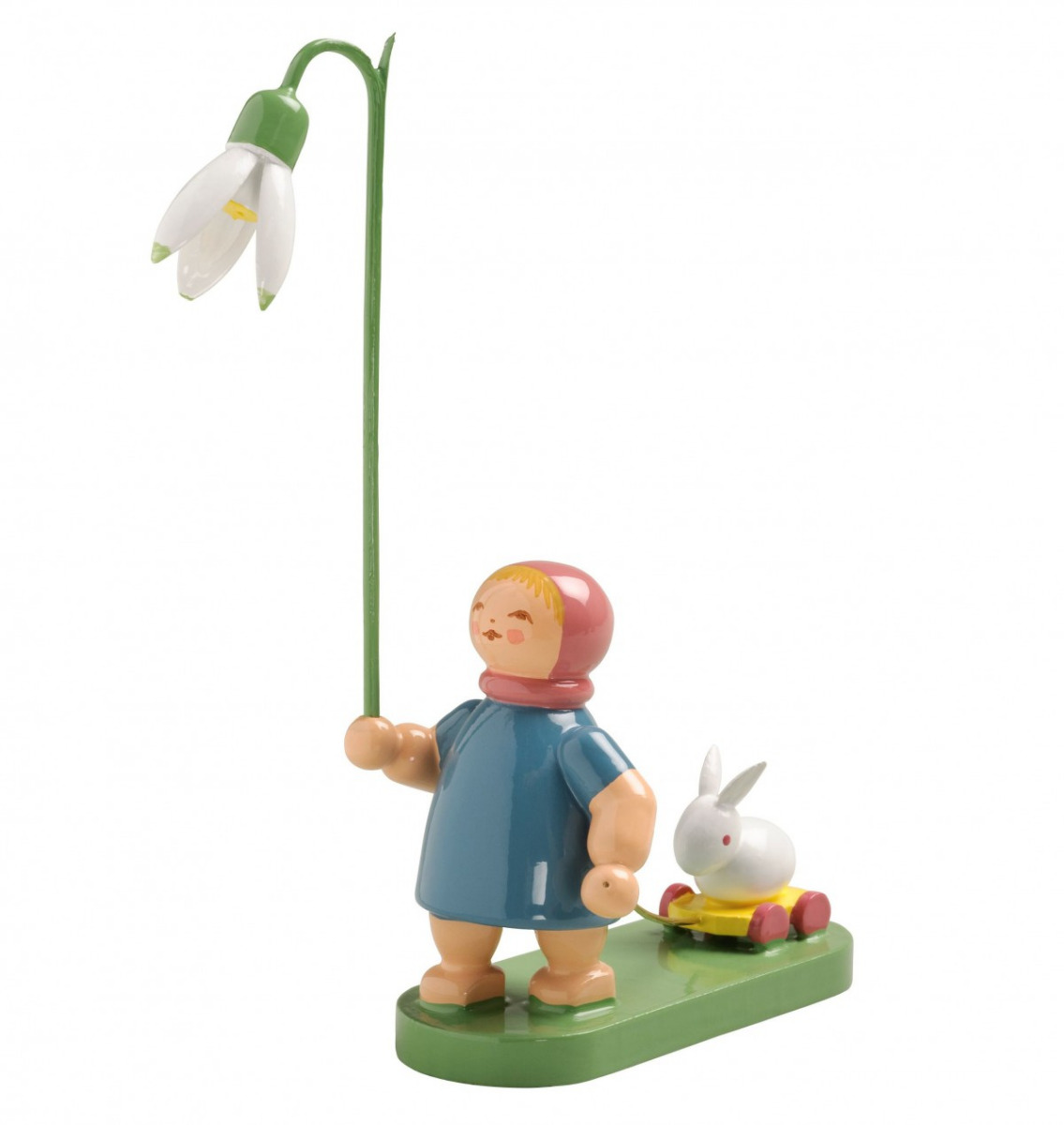 Mädchen mit Schneeglöckchen