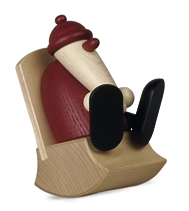 Weihnachtsmann im Schaukelstuhl