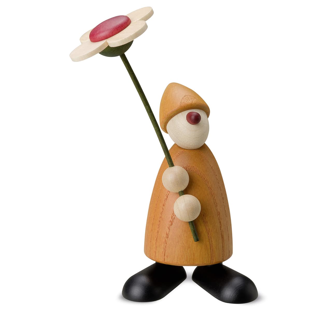 Phillip mit Blume, stehend, gelb