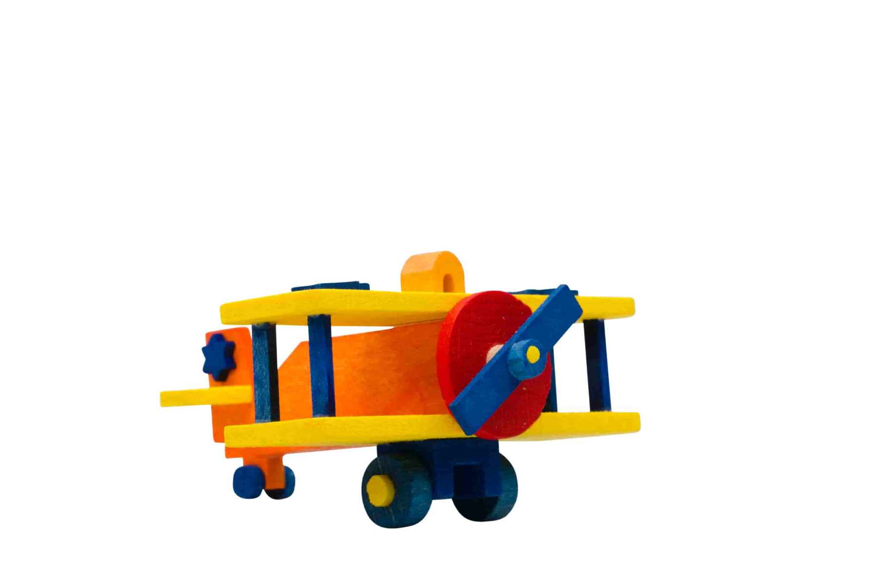 Flugzeug gelb als Baumschmuck