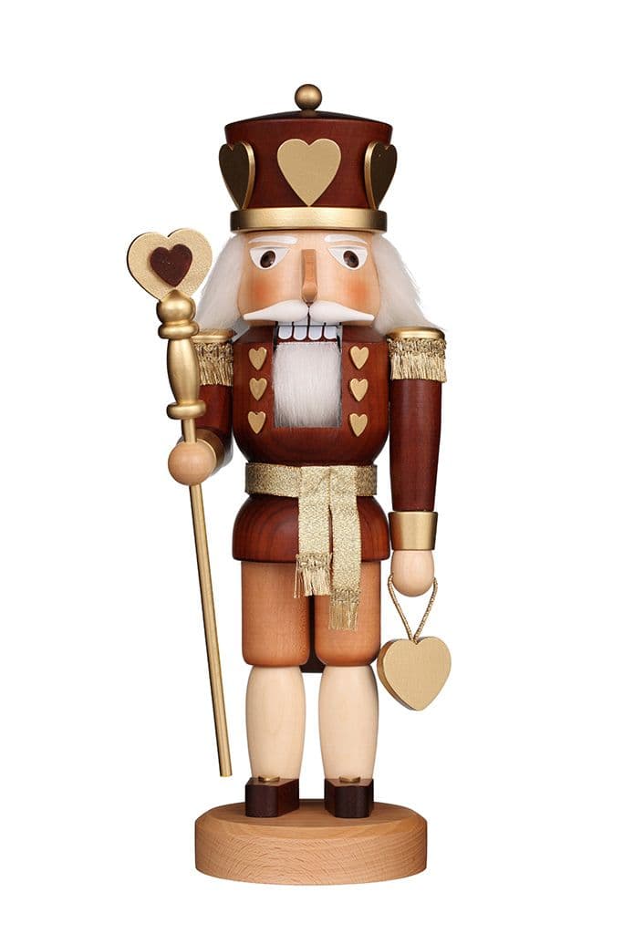 Nußknacker Herzkönig natur