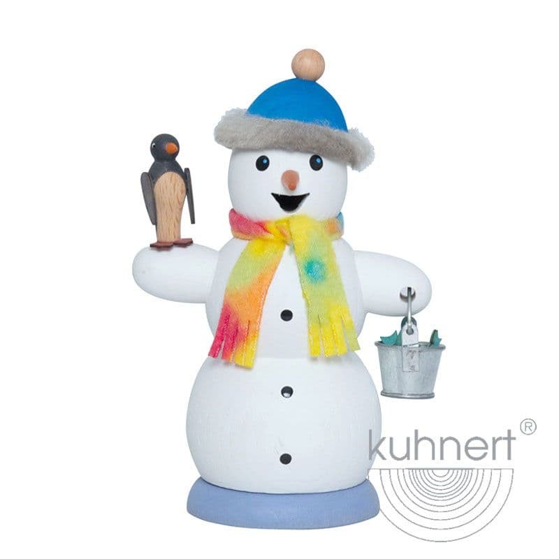 Schneemann mit Pinguin