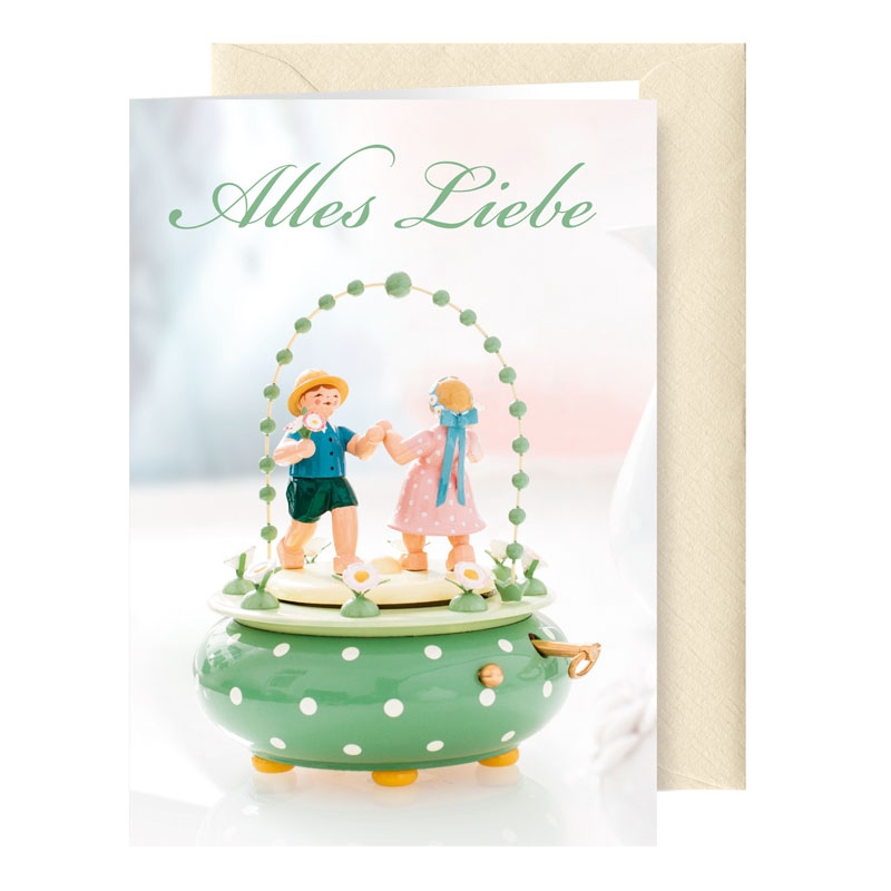 Grußkarte Hochzeit mit Briefumschlag