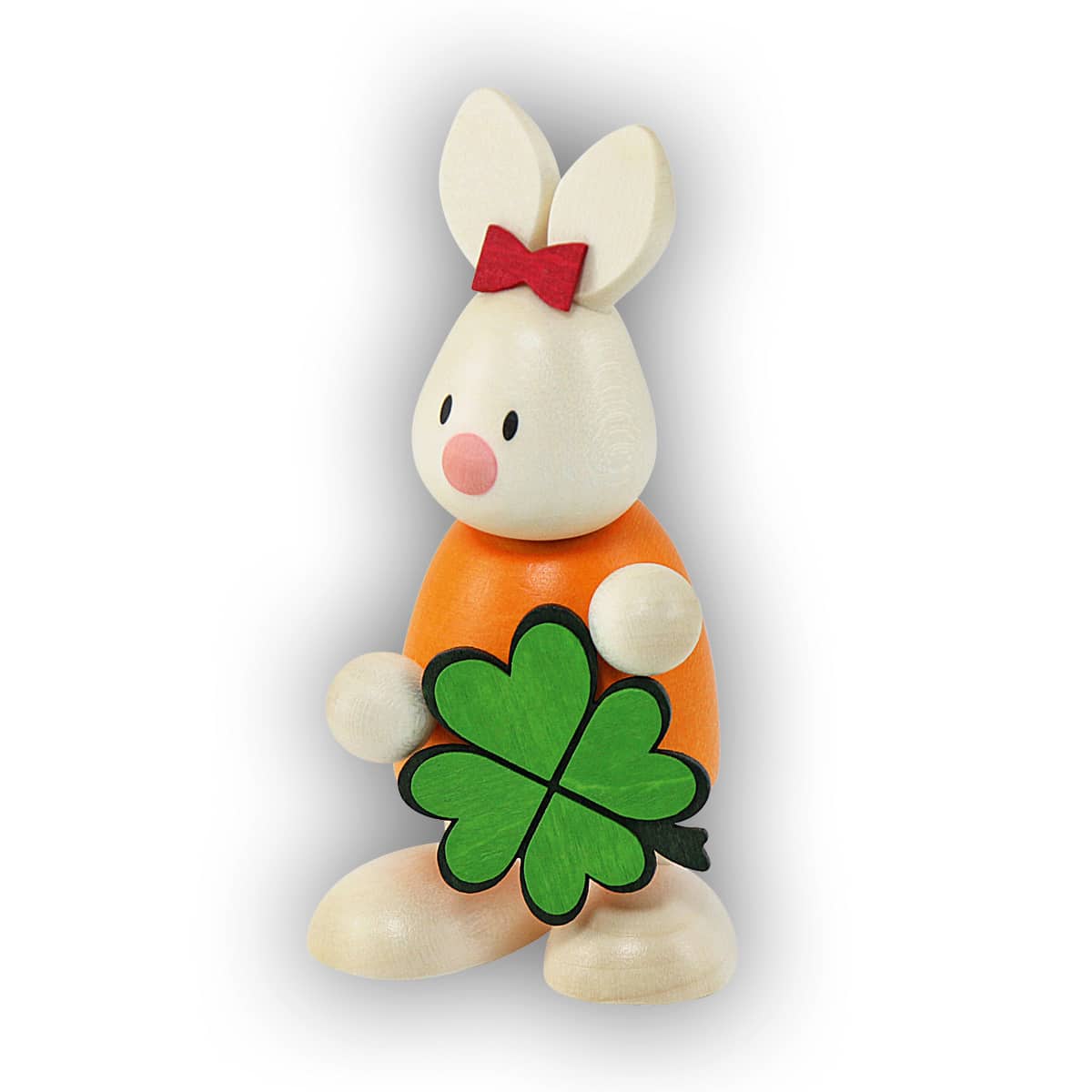 Kaninchen Emma mit Kleeblatt