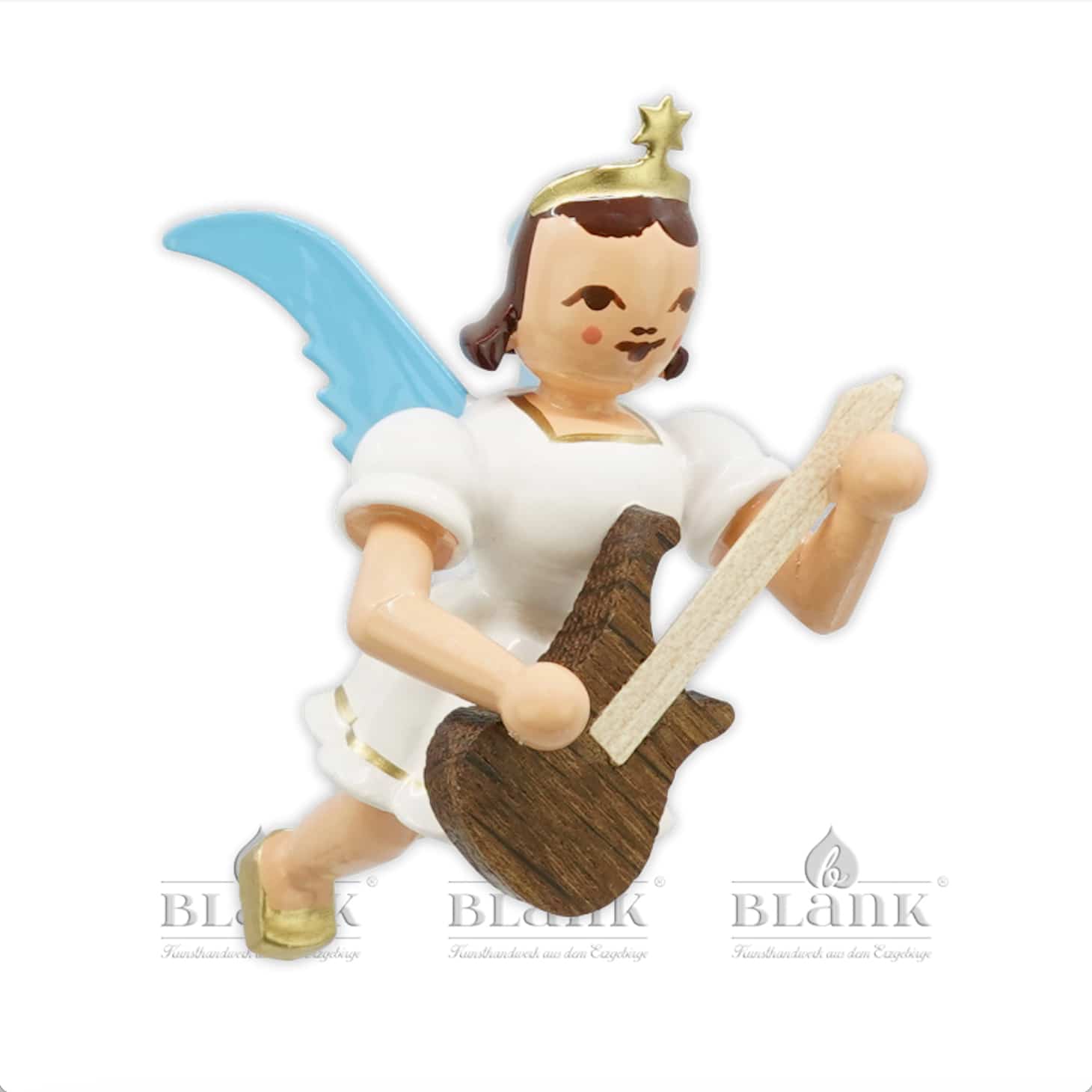 Blank - Schwebeengel farbig mit E-Gitarre