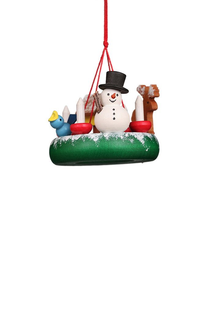 Baumbehang Kranz mit Schneemann