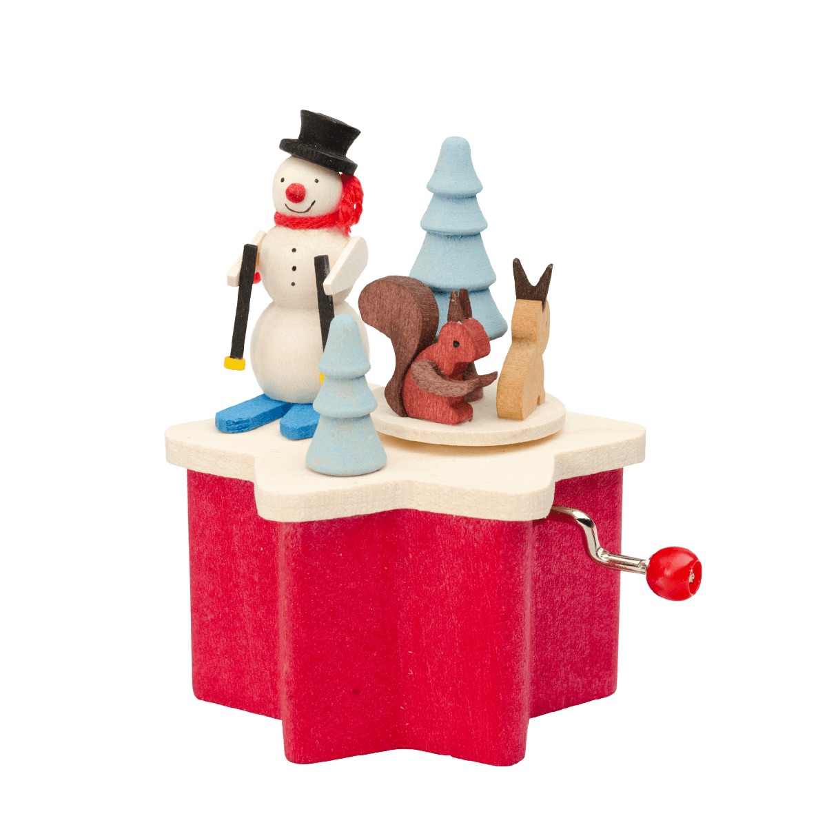 Kurbelspieldose Schneemann