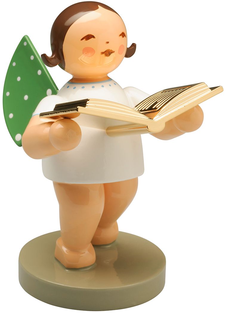 Goldedition Nr. 10, Vorleser, Engel mit Buch, vergoldet