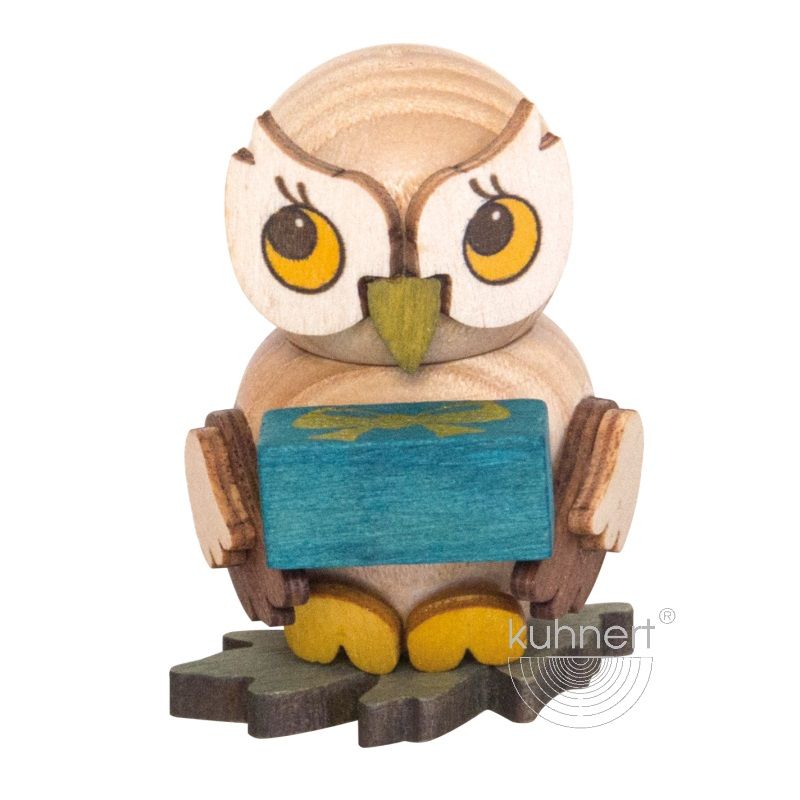 Eulenkind mit Geschenk - Auslaufartikel
