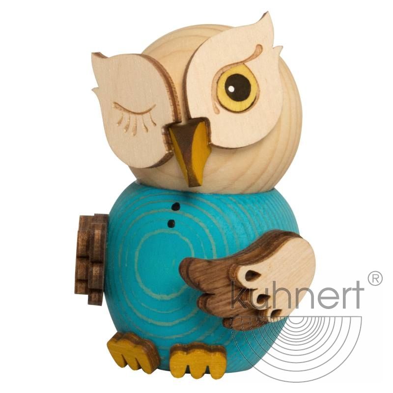Mini Eule blau - Auslaufartikel