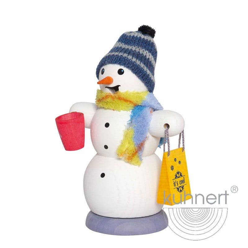 Schneemann mit Glühweintasse