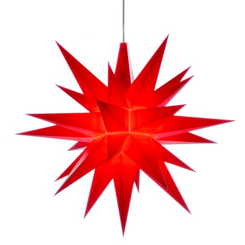 Original Herrnhuter Stern für innen ø ca. 13 cm rot (A1e)