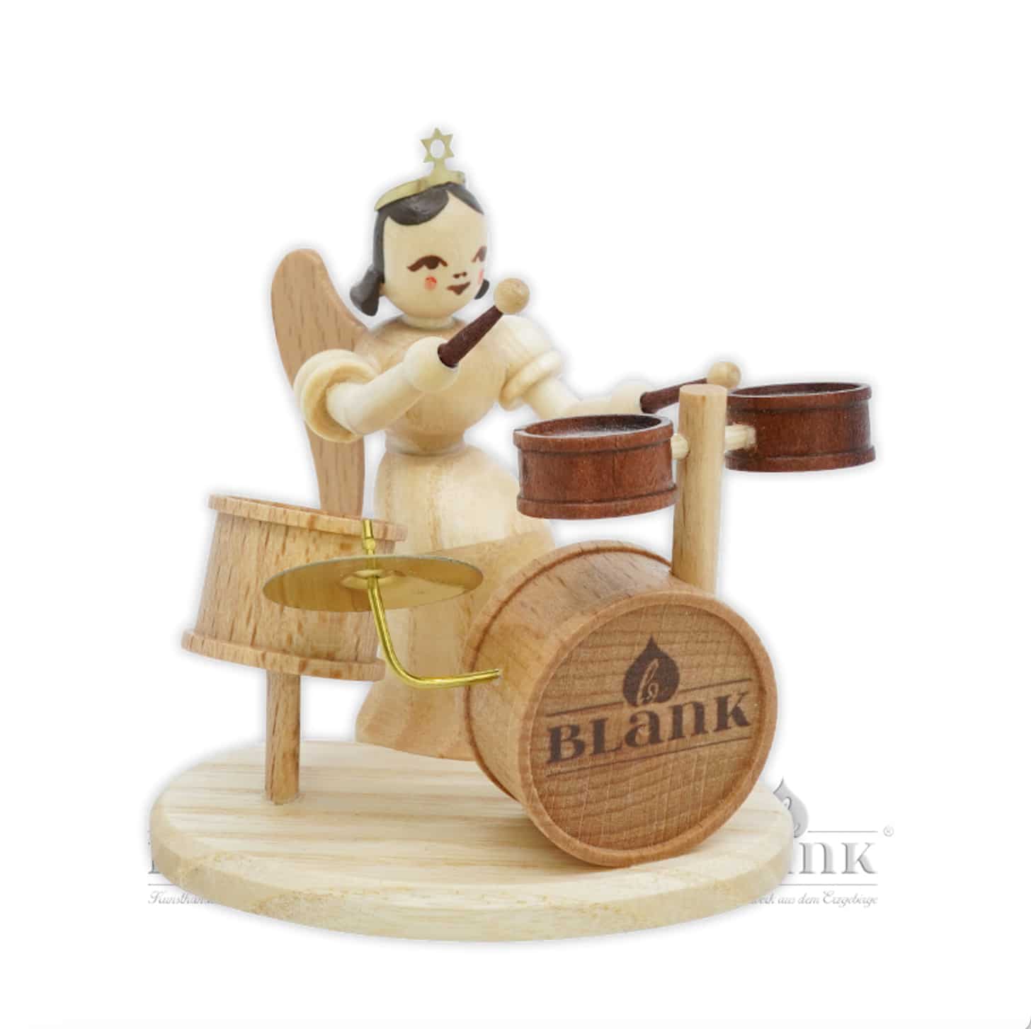 Blank - Langrockengel mit Schlagzeug