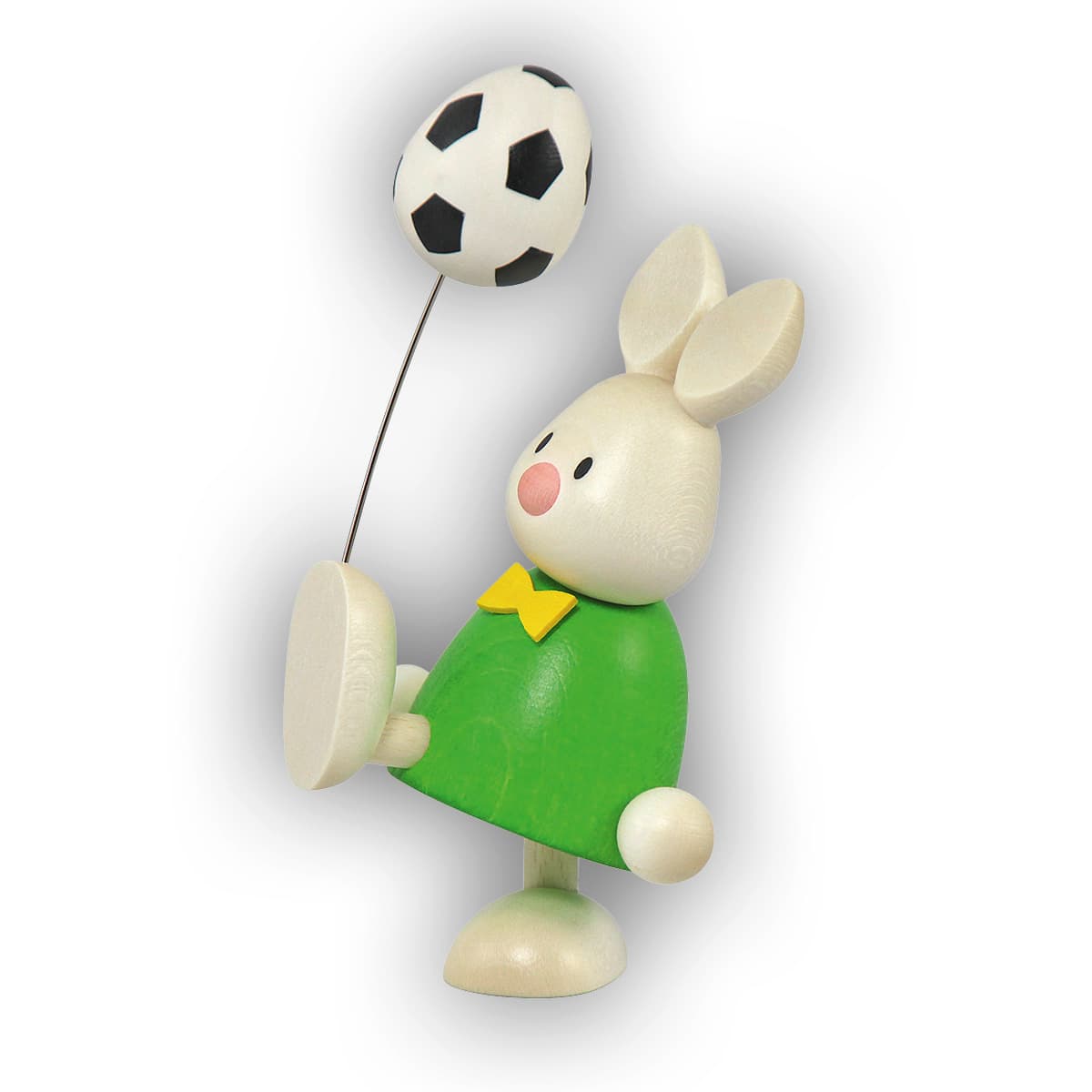 Kaninchen Max mit Fußball
