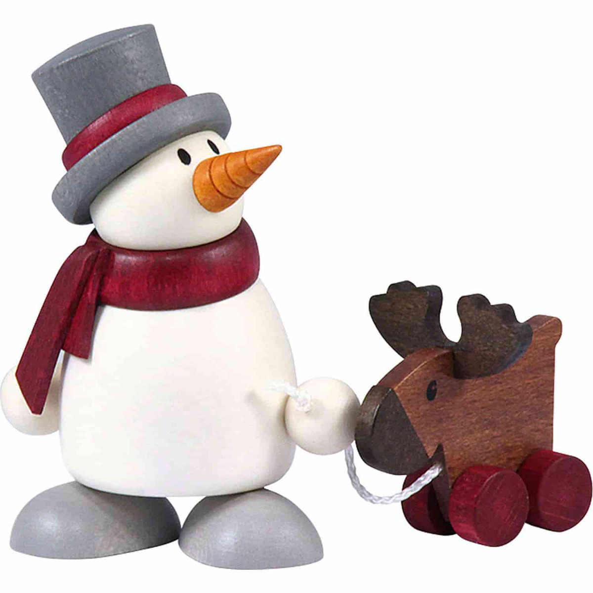 Schneemann Otto mit Elch