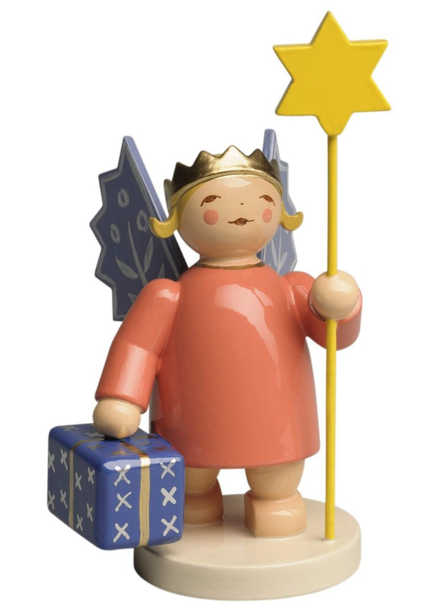 Kronenengel mit Stern und Paket