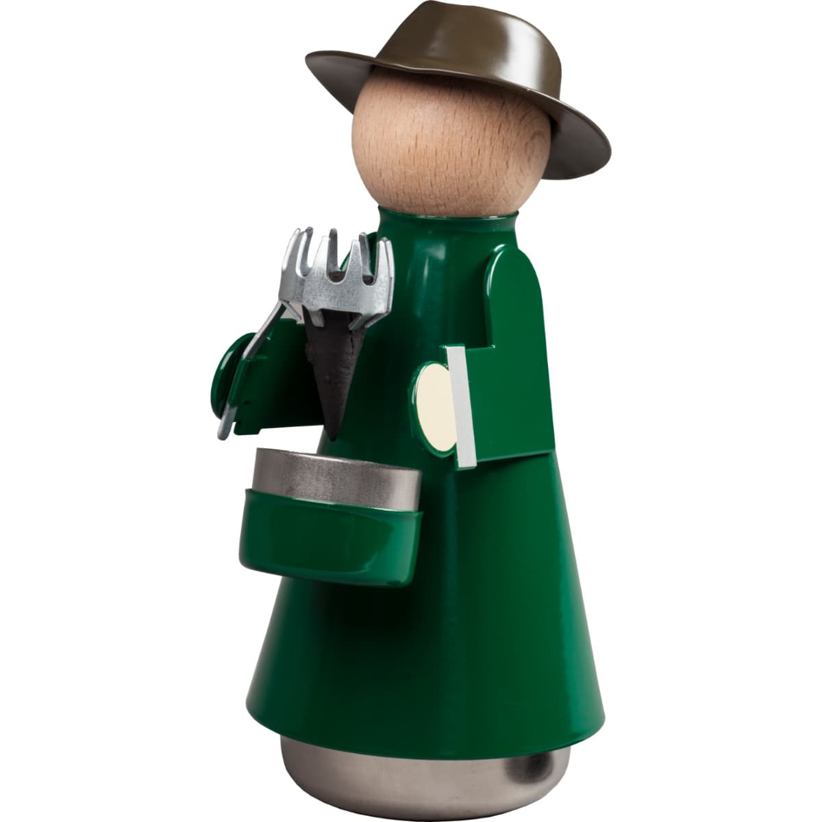 Karzlmaa mit Hut und Kappe "Der Fachmann" grün