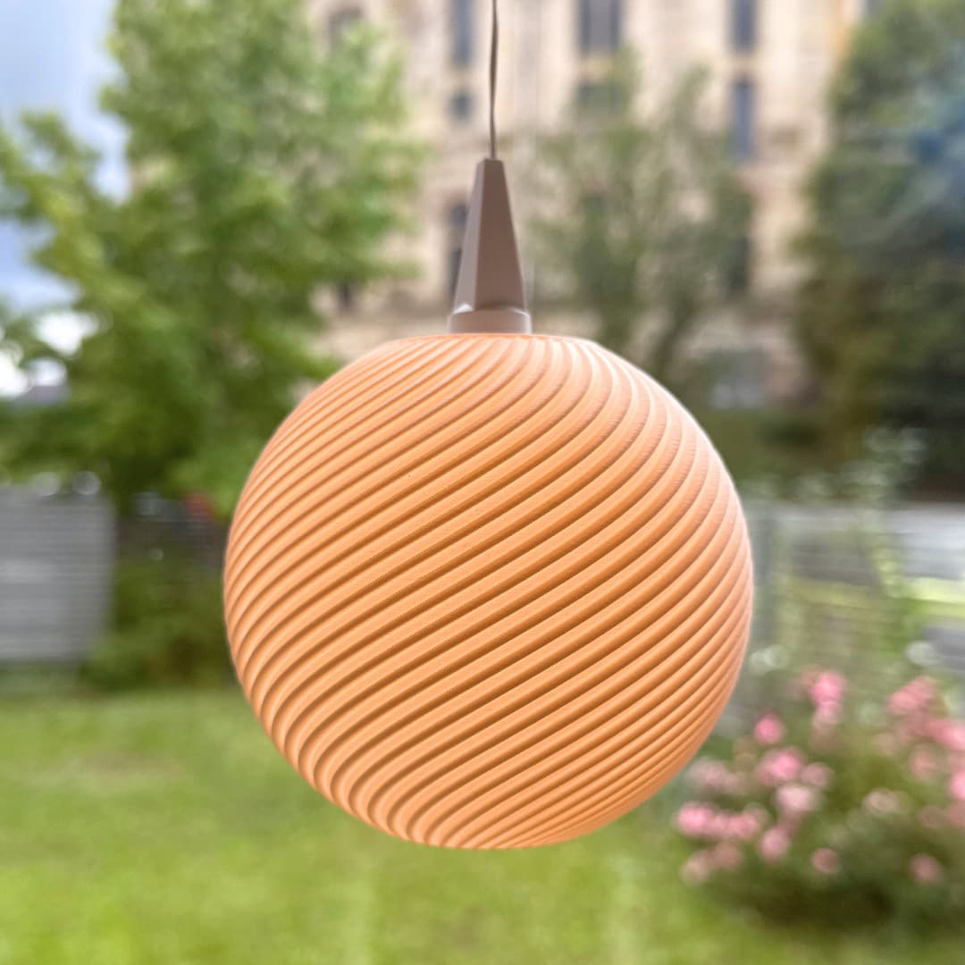 Lampenschirm Osterei - weiß