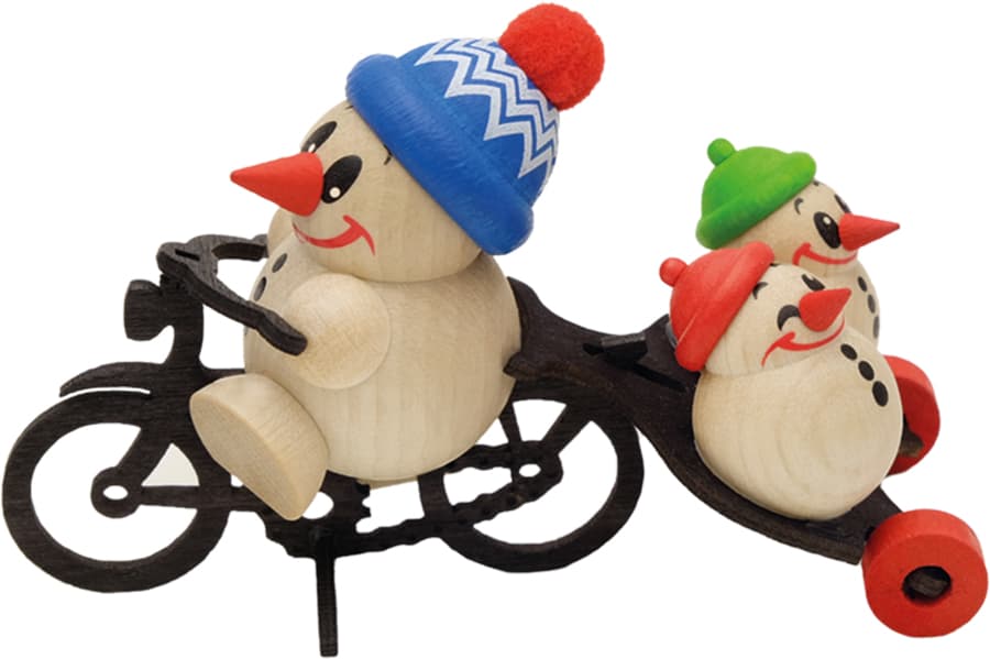 Cool Man Fahrrad mit Anhänger und 2 Kids - Auslaufartikel