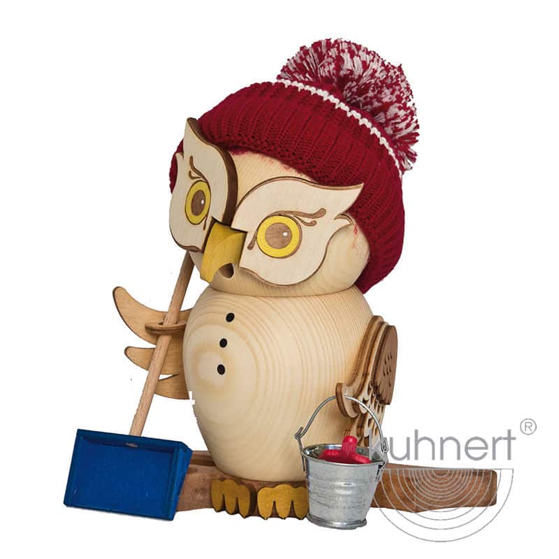 Rauchfigur Eule Schneefeger - Auslaufartikel