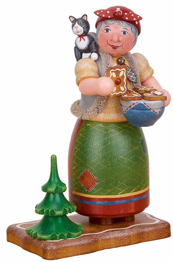 Hubrig Räucherfigur - Hexe "Knusper, Knusper,..."