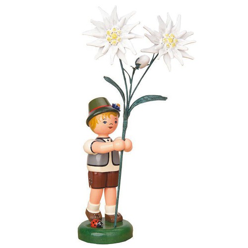 Hubrig - Blumenjunge mit Edelweiß