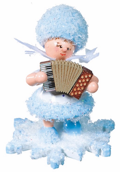 Schneeflöckchen mit Akkordeon