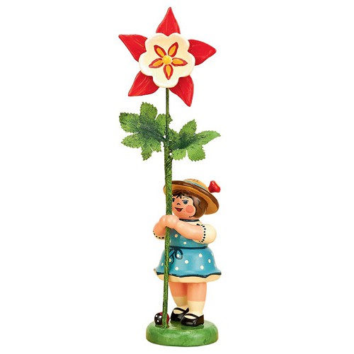 Hubrig - Blumenmädchen mit Akelei