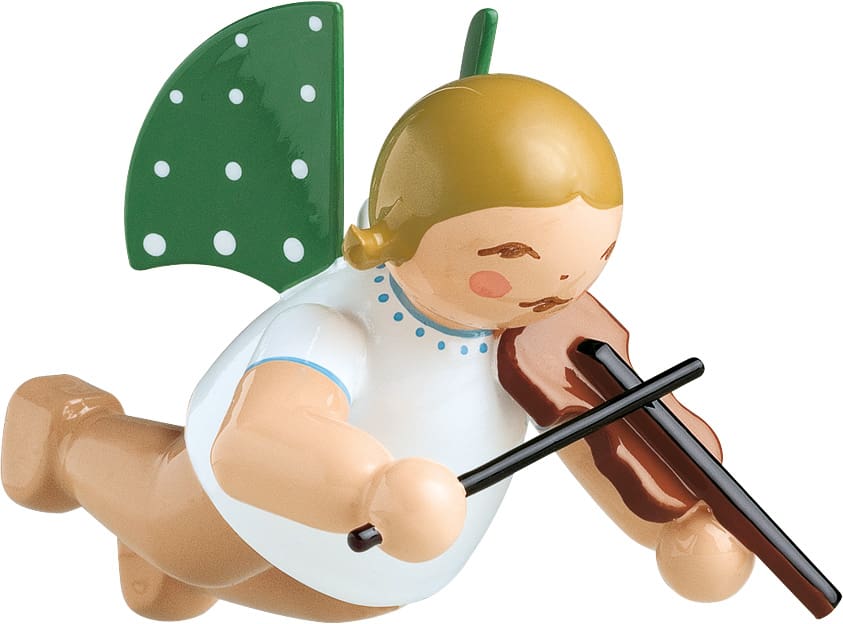 Engel mit Geige, schwebend