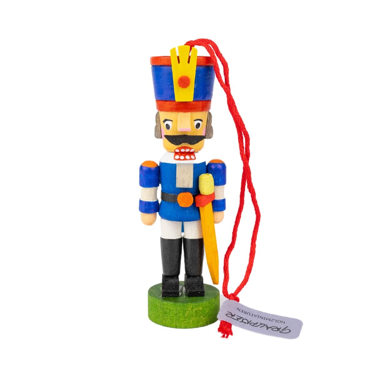 Nussknacker blau als Baumschmuck